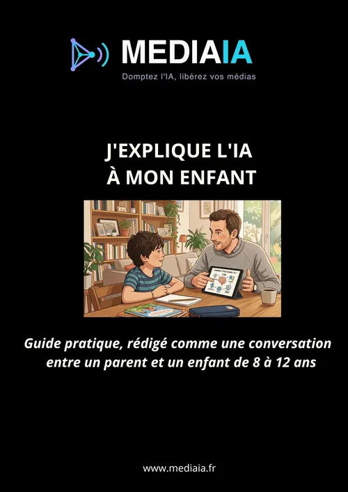 Couverture du guide J'explique l'IA à mon enfant